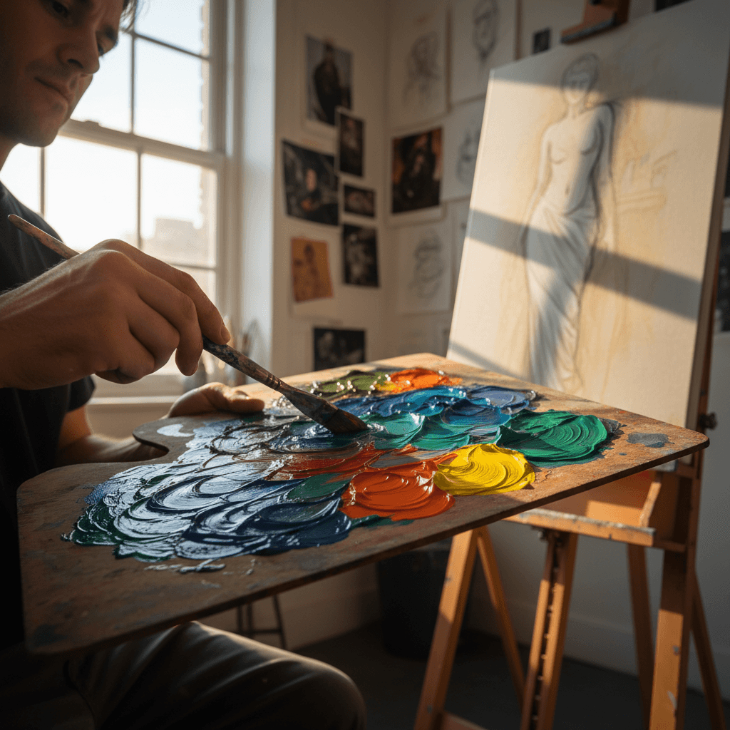 Vollständiges Frauenporträt in elegantem Stil